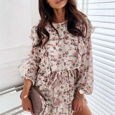 Floral Print Casual Long Sleeve Dress | Effortless Style and Everyday Comfort