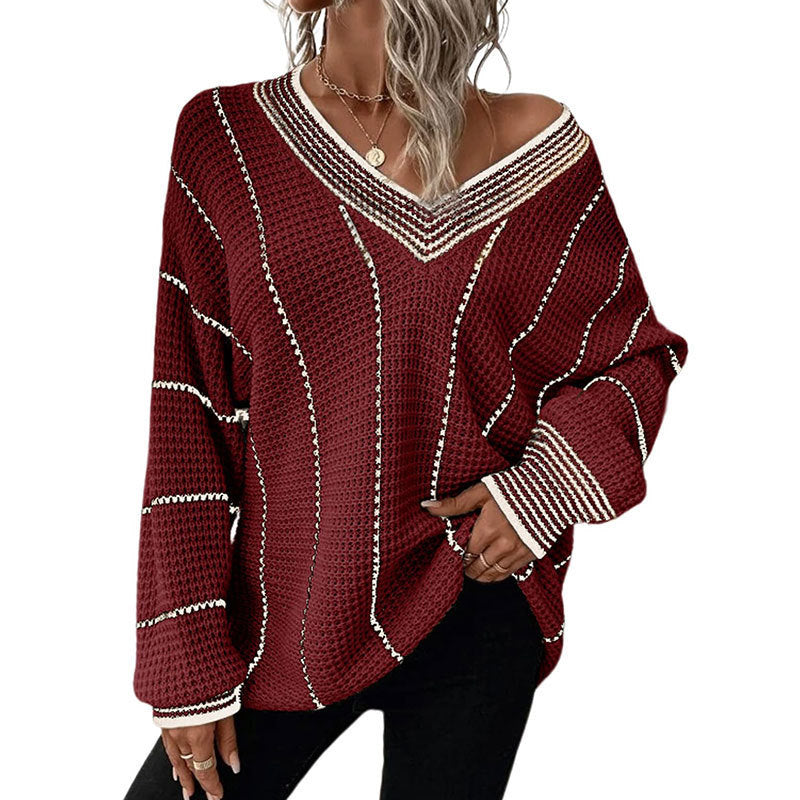 Vertical Casual Loose Sweater