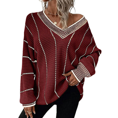 Vertical Casual Loose Sweater