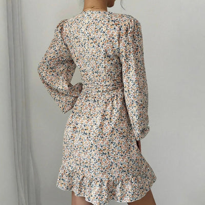 Printed Long Sleeve Dress