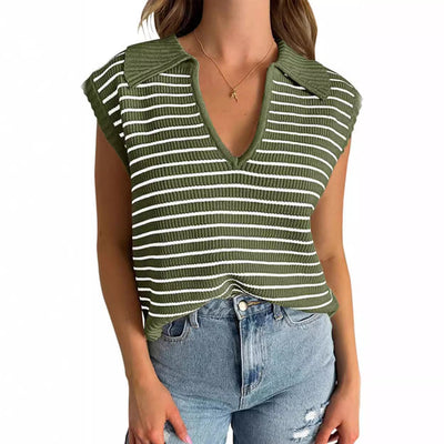 Summer New V-neck Casual Tops