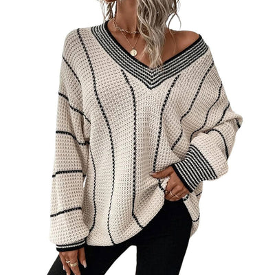 Vertical Casual Loose Sweater