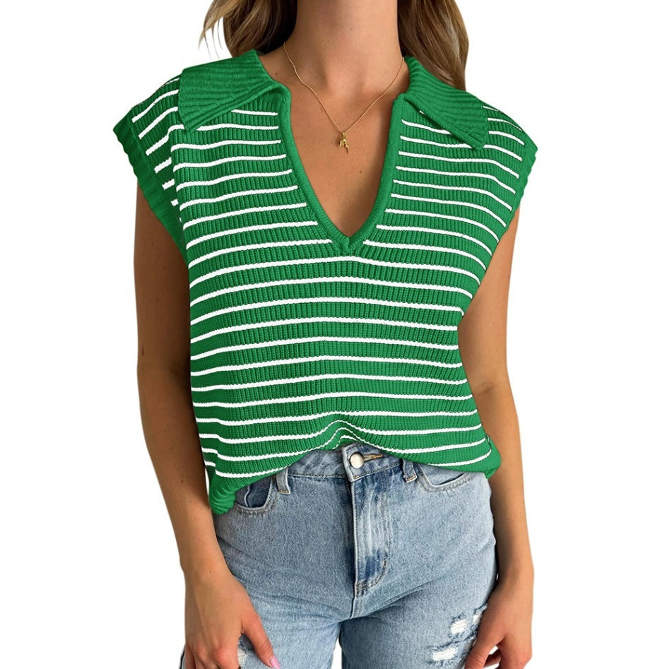 Summer New V-neck Casual Tops