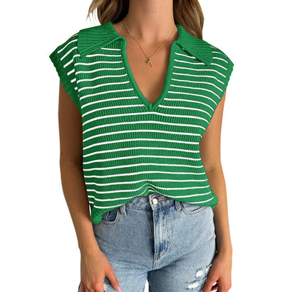 Summer New V-neck Casual Tops