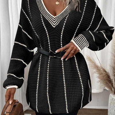 Vertical Casual Loose Sweater