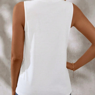 Round Neck Casual Tank Top