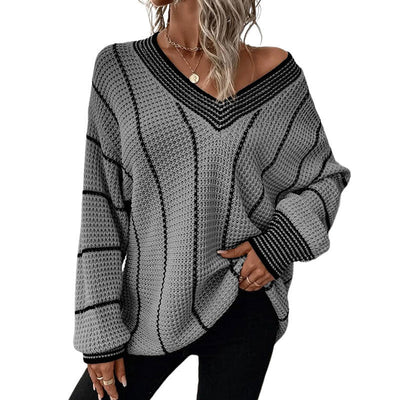Vertical Casual Loose Sweater