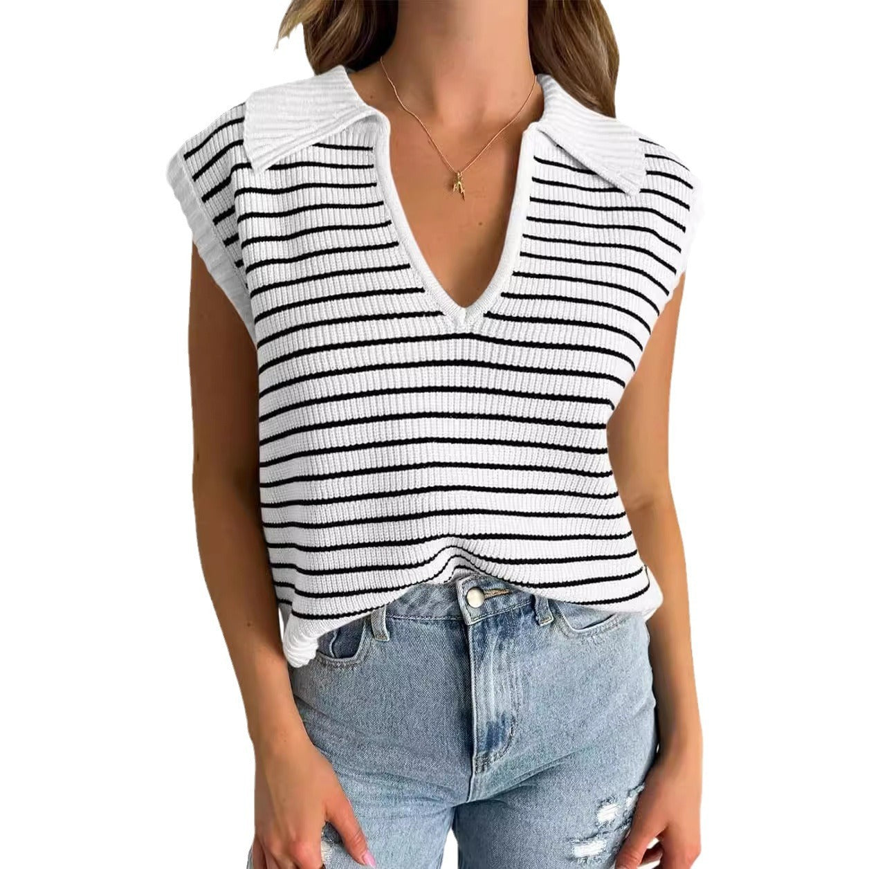 Summer New V-neck Casual Tops